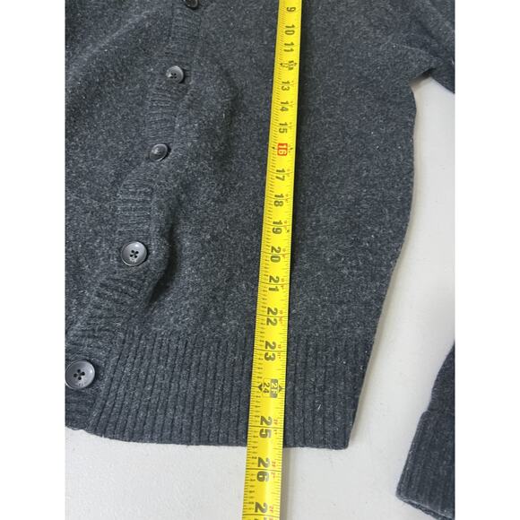 Everlane Wool Academia Button Up Cardigan L Minimal Quiet Luxury Grunge Preppy - Picture 9 of 10